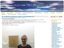Tablet Screenshot of kuenstlergruppe-porschehuette.de